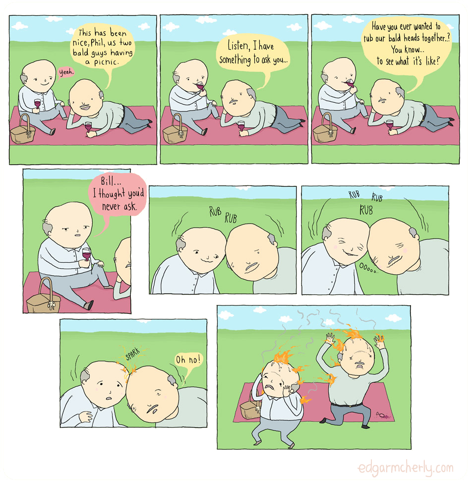 bald people comic