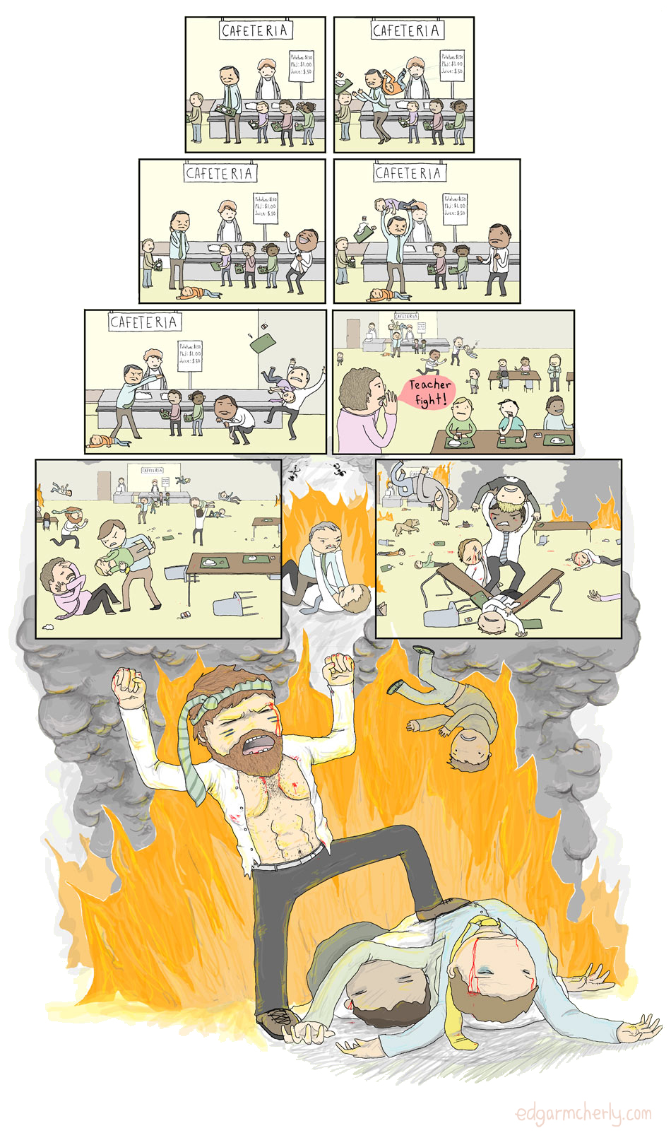 school lunch comic